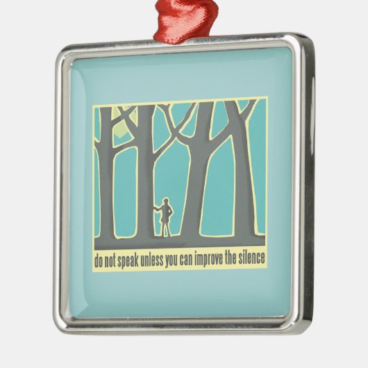 John Muir Quote Metalen Ornament (Links)