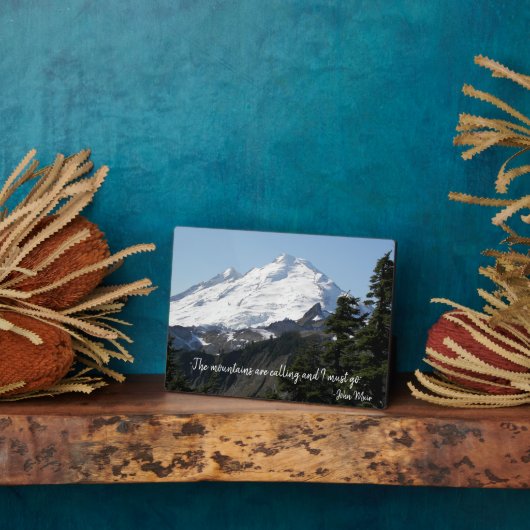 John Muir Quote Mountain Foto Fotoplaat (Zijkant)