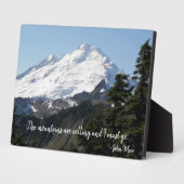 John Muir Quote Mountain Foto Fotoplaat (Zijkant)