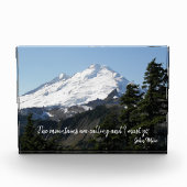 John Muir Quote Mountain Fotoblokken (Voorkant)