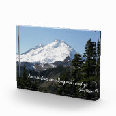 John Muir Quote Mountain Fotoblokken (Rechts)