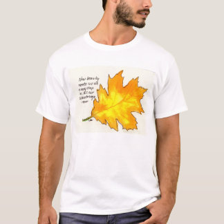 John Muir Quote Natuur Leaf T-Shirt