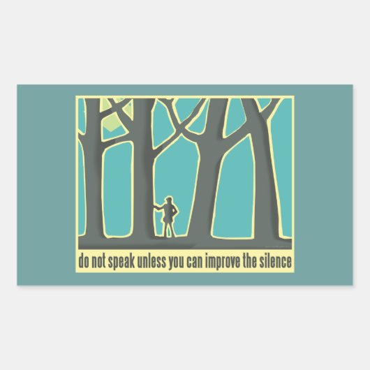 John Muir Quote Rechthoekige Sticker (Voorkant)
