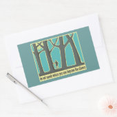 John Muir Quote Rechthoekige Sticker (Envelop)