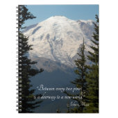 John Muir Quote Schilderachtig Mount Rainier Notitieboek (Voorkant)