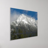 John Muir Quote Snowy Mountain Landscape Folie Afdrukken (Laagn)