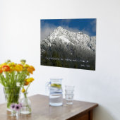 John Muir Quote Snowy Mountain Landscape Folie Afdrukken (Laag (Keuken))