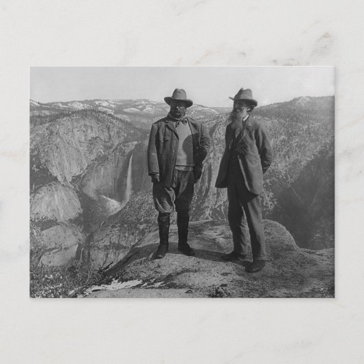 John Muir Teddy Roosevelt Yosemite National Park Briefkaart (Voorkant)