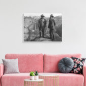 John Muir Teddy Roosevelt Yosemite National Park Canvas Afdruk (Insitu (Woonkamer))