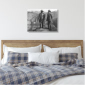 John Muir Teddy Roosevelt Yosemite National Park Canvas Afdruk (Insitu (Slaapkamer))