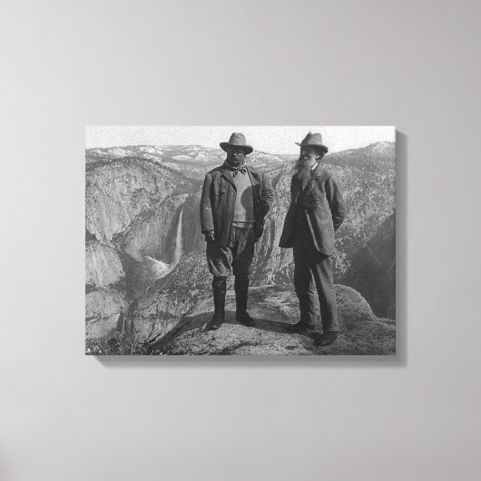 John Muir Teddy Roosevelt Yosemite National Park Canvas Afdruk (Voorkant)