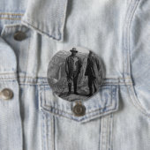 John Muir Teddy Roosevelt Yosemite National Park Ronde Button 7,6 Cm (In situ)
