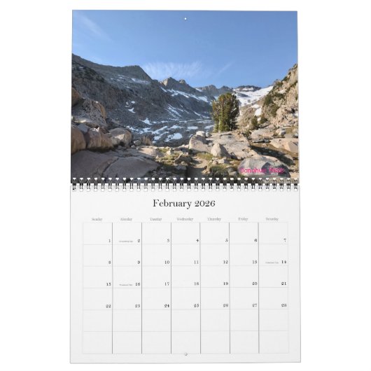 John Muir Trail 2022 Calendar Original Kalender (Feb 2026)