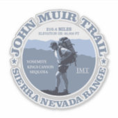 John Muir Trail (BG) Sticker (Voorkant)