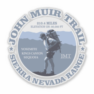 John Muir Trail (BG) Sticker