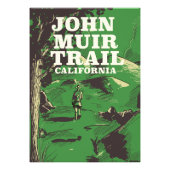 John Muir Trail California reisposter. Foto Afdruk (Voorkant)