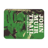 John Muir Trail California reisposter. Magneet (Horizontaal)