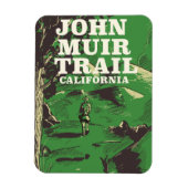 John Muir Trail California reisposter. Magneet (Verticaal)