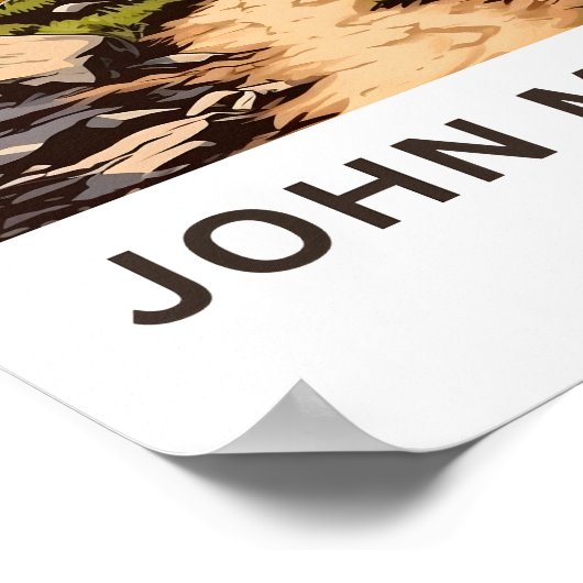 John Muir Trail California Reisprint Poster (Hoek)