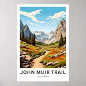John Muir Trail California Reisprint Poster (Voorkant)