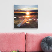 John Muir Trail Camp Sunrise - Sierra Nevada Canvas Afdruk (Insitu (Woonkamer))