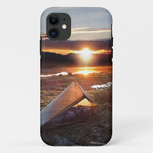 John Muir Trail Camp Sunrise - Sierra Nevada Mount Case-Mate iPhone Case (Achterkant)