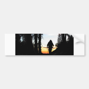John Muir Trail Hiker 2 - Sierra Nevada Mountains Bumpersticker