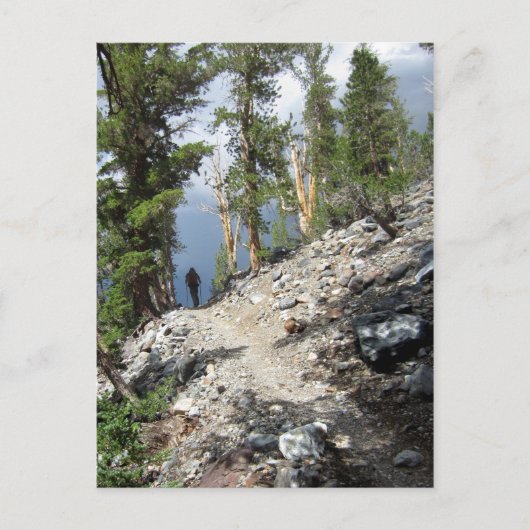 John Muir Trail Hiker - Sierra Nevada Mountains Briefkaart (Voorkant)
