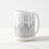 John Muir Trail (JMT) Hoogteprofiel Koffie Mok (Voorkant rechts)