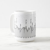 John Muir Trail (JMT) Hoogteprofiel Koffie Mok (Voorkant links)