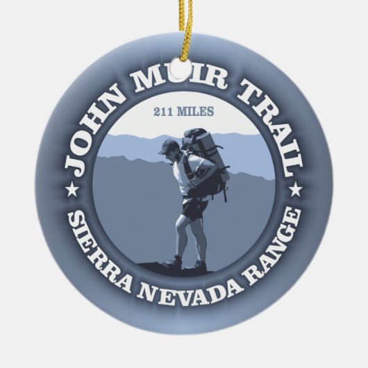 John Muir Trail Keramisch Ornament (Voorkant)