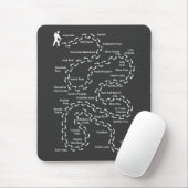 John Muir Trail Mousepad Muismat (Met muis)