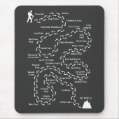 John Muir Trail Mousepad Muismat (Voorkant)