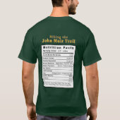John Muir Trail - Nutrition Facts T-shirt (Achterkant)