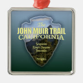 John Muir Trail (pijlpunt) Metalen Ornament (Voorkant)