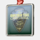 John Muir Trail (pijlpunt) Metalen Ornament (Links)