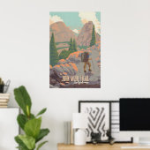John Muir Trail Reisposter Poster (Thuiskantoor)