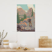 John Muir Trail Reisposter Poster (Keuken)
