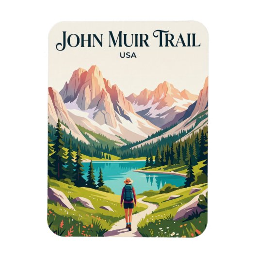 John Muir Trail USA Magneet (Verticaal)