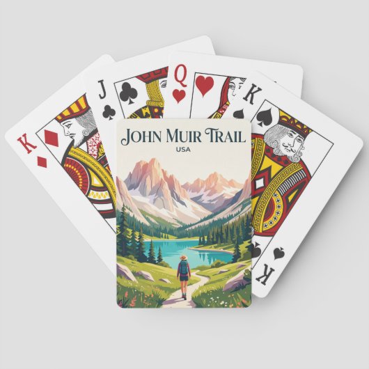 John Muir Trail USA Pokerkaarten (Achterkant)