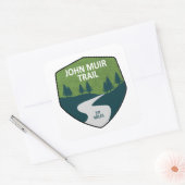 John Muir Trail Vierkante Sticker (Envelop)