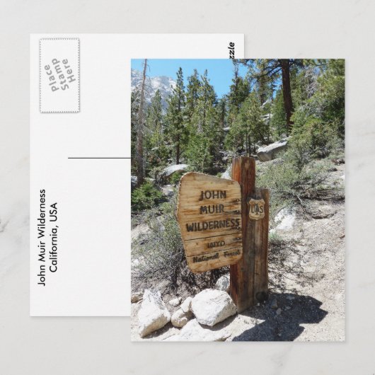 John Muir Wilderness Briefkaart (Voorkant / Achterkant)