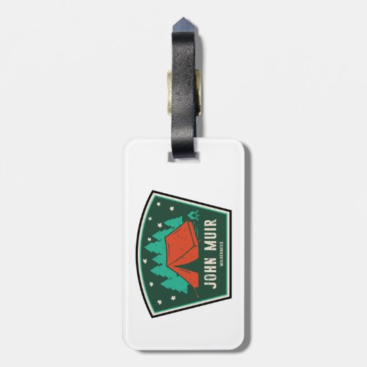 John Muir Wilderness California Camping Bagagelabel (Achterkant verticaal)