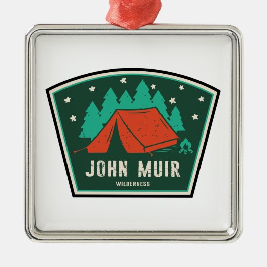 John Muir Wilderness California Camping Metalen Ornament (Voorkant)