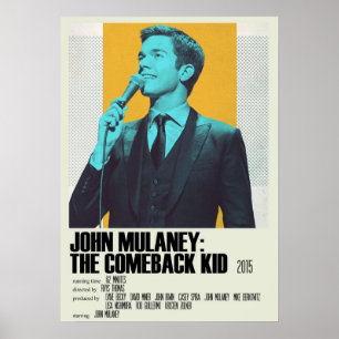 John Mulaney The Comeback Kind Alternative Art Mov Poster