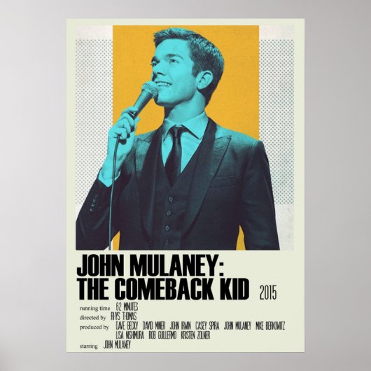 John Mulaney The Comeback Kind Alternative Art Mov Poster (Voorkant)