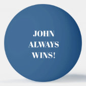 John (naam) wint altijd pingpongbal (Voorkant)