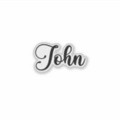 John Name - Handgeschreven kalligrafie Sticker (Voorkant)