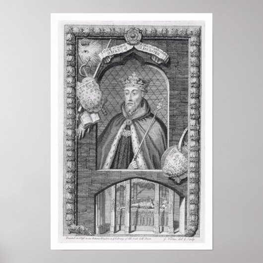 John of Gaunt, Duke of Lancaster (1340-99) na een Poster (Voorkant)