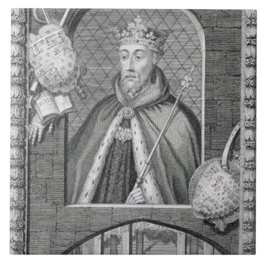 John of Gaunt, Duke of Lancaster (1340-99) na een Tegeltje (Voorkant)